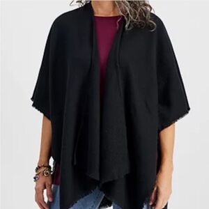 NWT Style & Co Women's Basket Weave Open-Front Layering Topper.